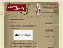 Tablet Screenshot of escaping-mediocrity.com